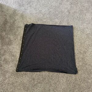 lululemon athletica Dark Gray Snap-Trim Wrap Scarf